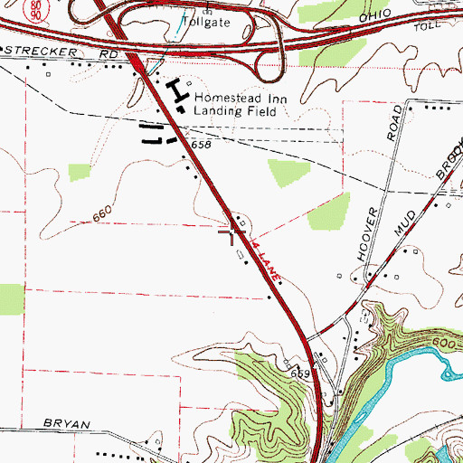 Topographic Map of North Central Emergency Medical Services, OH