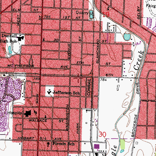 Topographic Map of Hanco Ambulance, OH