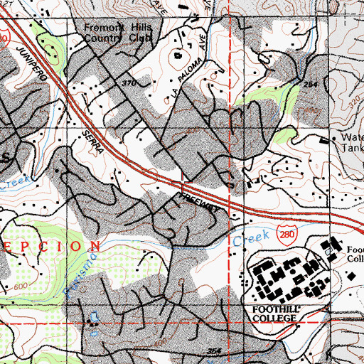 Topographic Map of La Purisima Concepcion, CA