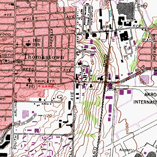 Topographic Map of American Medical Response, OH