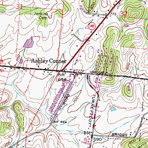 Topographic Map of Scioto Ambulance District Squad 6, OH