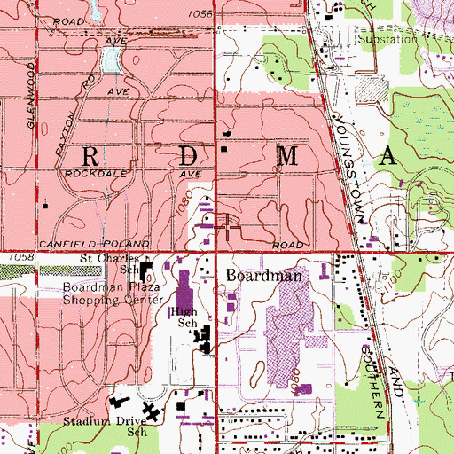 Topographic Map of Pellin Ambulance Service Station 4, OH