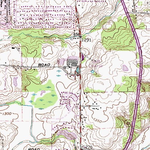 Topographic Map of Critical Life Emergency Medical Services, OH