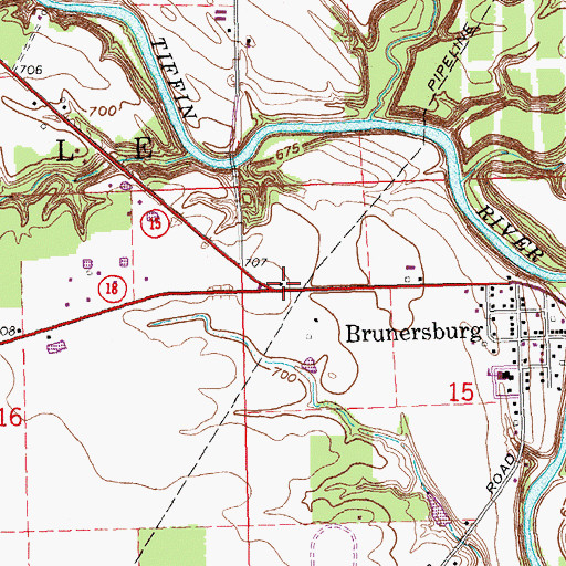 Topographic Map of Medcorp Emergency Medical Services, OH