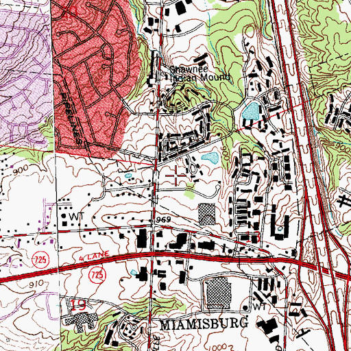 Topographic Map of Eaton Medical Transportation Station 2, OH