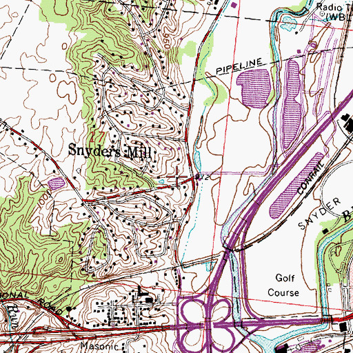 Topographic Map of Emergency Medical Transport Station 5 /Strategic Ambulance, OH