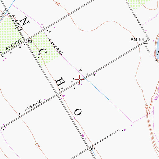 Topographic Map of Lateral F, CA