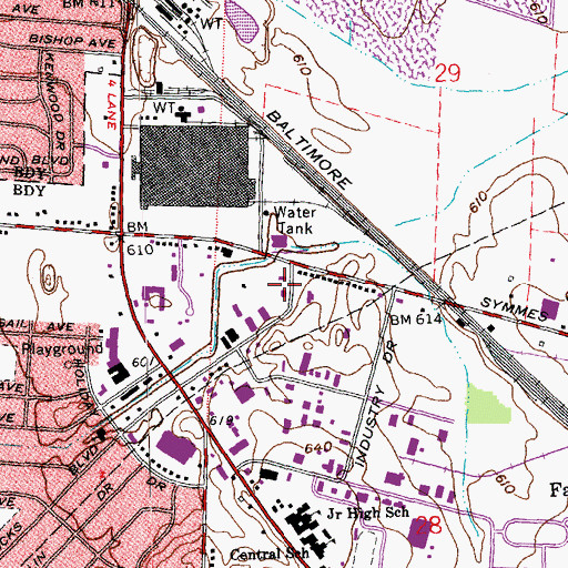 Topographic Map of Medcorp Emergency Medical Services, OH