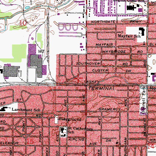 Topographic Map of Medcorp Emergency Medical Services, OH