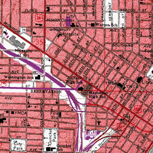 Topographic Map of Medcorp Emergency Medical Services, OH