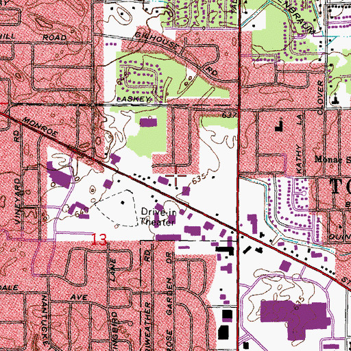 Topographic Map of Medcorp Emergency Medical Services, OH