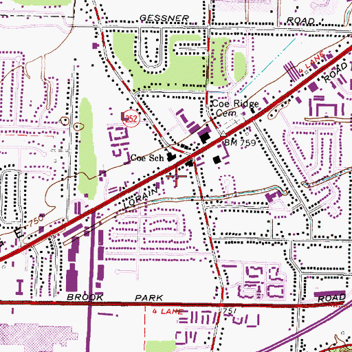 Topographic Map of Medical Transportation Associates Limited Liability Company, OH