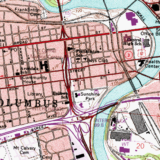 Topographic Map of Life Emergency Medical Services, OH