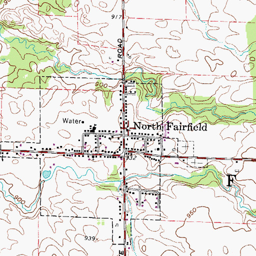 Topographic Map of Fairfield Emergency Medical Services, OH
