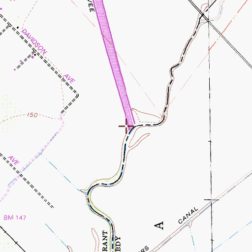Topographic Map of Llagas Creek, CA
