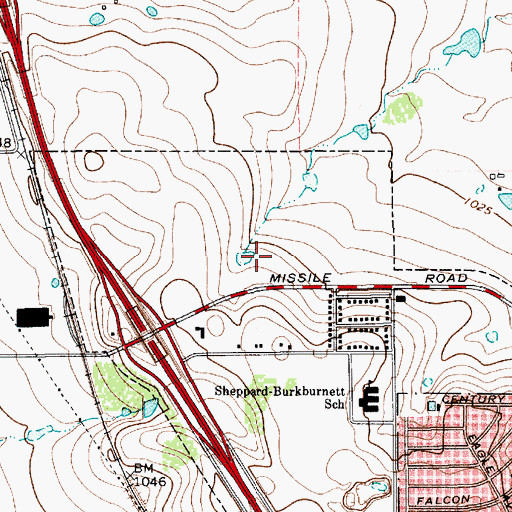Topographic Map of Wichita Falls Fire Department Station 4, TX