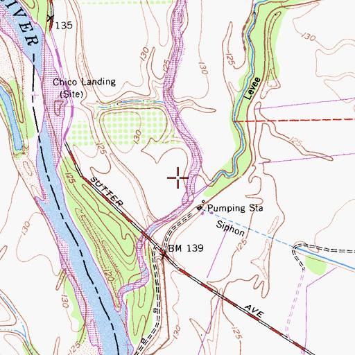 Topographic Map of Mud Creek, CA