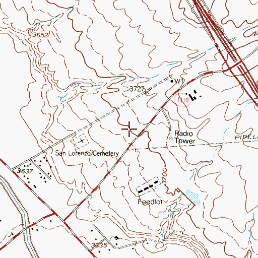 Topographic Map of Clint Volunteer Fire Department Station 3, TX