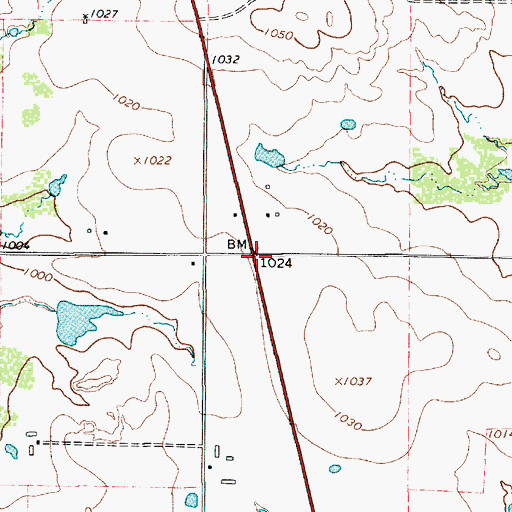 Topographic Map of Windthorst Volunteer Fire Department, TX