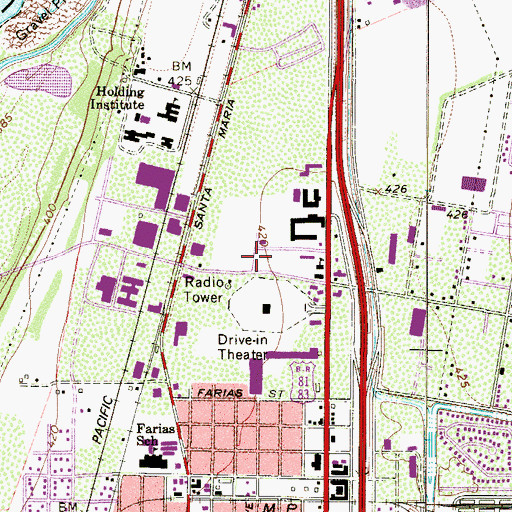 Topographic Map of Laredo Fire Department Station 7, TX