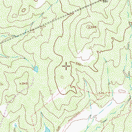 Topographic Map of Laredo Fire Department Station 10, TX