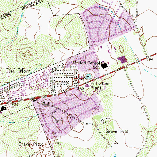 Topographic Map of Laredo Fire Department Station 8, TX