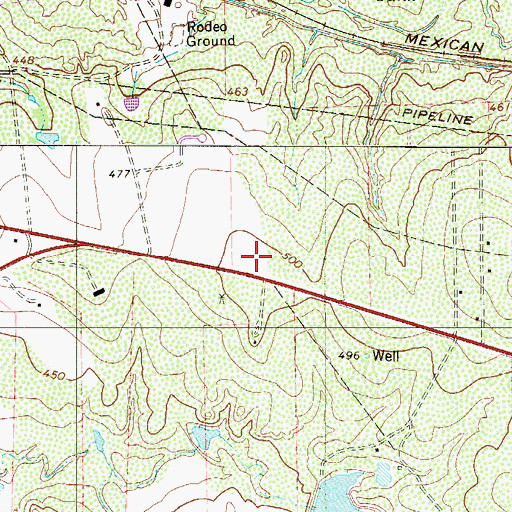 Topographic Map of Laredo Fire Department Station 11, TX