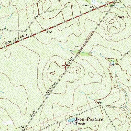 Topographic Map of Laredo Fire Department Station 12, TX