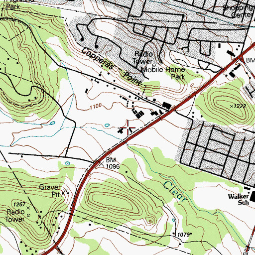 Topographic Map of Copperas Cove Fire Department Station 3, TX