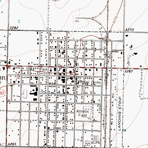 Topographic Map of Silverton Volunteer Fire Department, TX