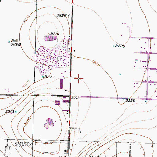 Topographic Map of Lubbock Fire Department Station 14, TX