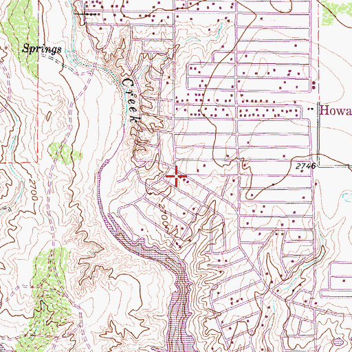 Topographic Map of Howardwick Volunteer Fire Department, TX