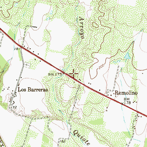 Topographic Map of La Rosita Volunteer Fire Department, TX