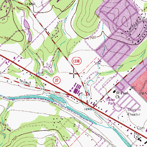 Topographic Map of Kerrville Fire Department Station 2, TX
