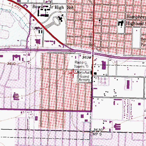 Topographic Map of Amarillo Fire Department Station 6, TX
