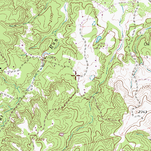 Topographic Map of Elm Creek Citizens Association Volunteer Fire Department Station 2, TX