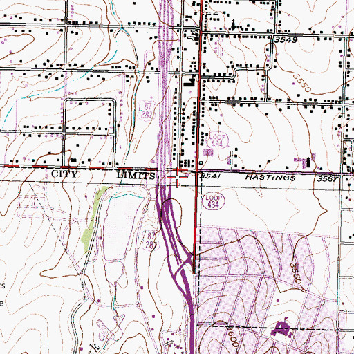 Topographic Map of Amarillo Fire Department Station 4, TX