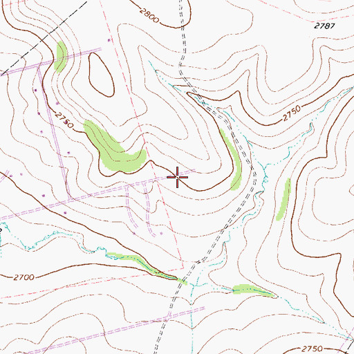 Topographic Map of Howard County Volunteer Fire Department Tubbs, TX