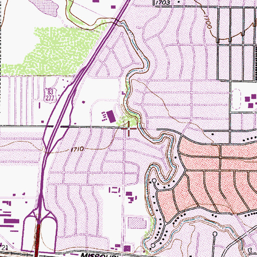 Topographic Map of Abilene Fire Department Station 7, TX