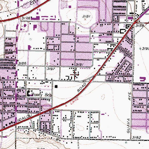 Topographic Map of Lubbock Fire Department Station 5, TX