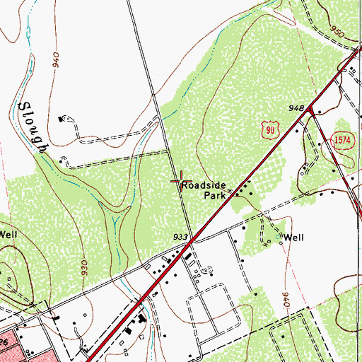 Topographic Map of Uvalde Fire Department Station 2, TX