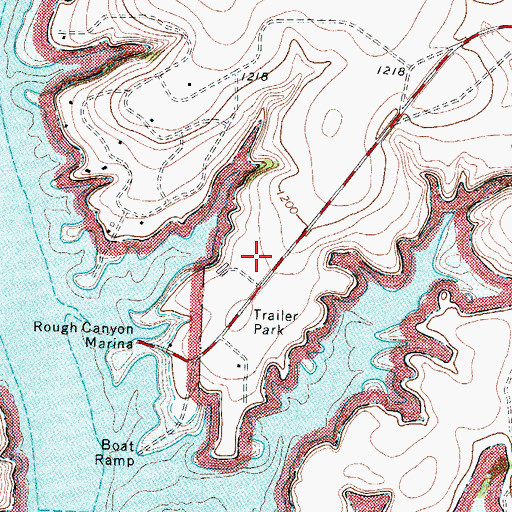 Topographic Map of Val Verde County Rural Volunteer Fire Department Station 3, TX