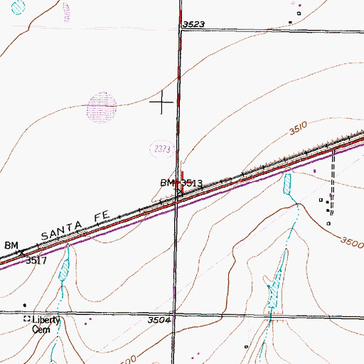 Topographic Map of Pantex Plant Fire Department, TX