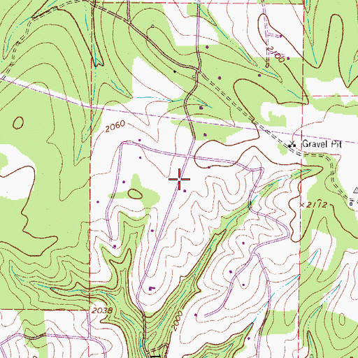 Topographic Map of Tierra Linda Volunteer Fire Department, TX