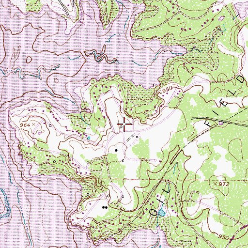Topographic Map of Lake Arrowhead Volunteer Fire Department West Side Station, TX