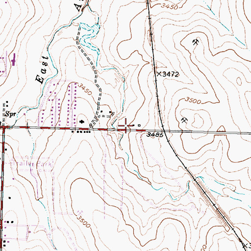 Topographic Map of Potter County Fire Rescue Station 5 Central Headquarters, TX