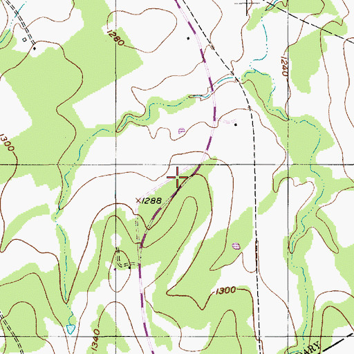 Topographic Map of South Point Volunteer Fire and Rescue, TX