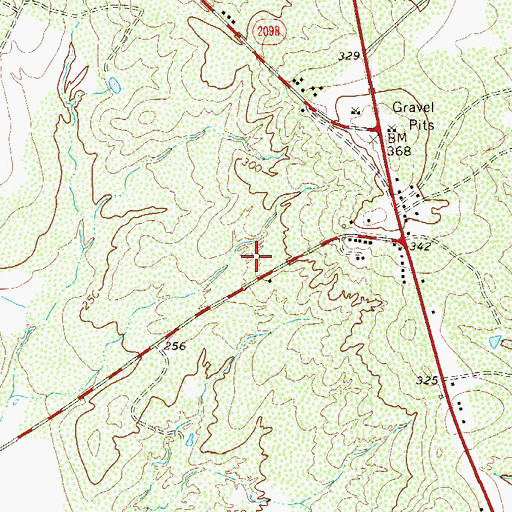 Topographic Map of Salineno Volunteer Fire Department, TX