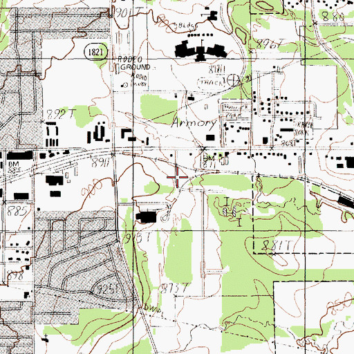 Topographic Map of Mineral Wells Fire Station 2 and Emergency Medical Services, TX