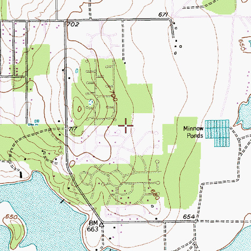 Topographic Map of City of Pelican Bay Volunteer Fire and Rescue, TX